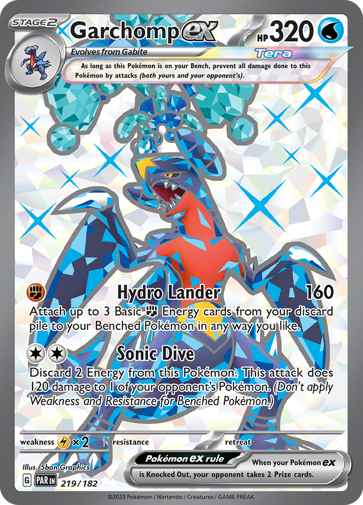 Garchomp ex (219/182) [Scarlet & Violet: Paradox Rift] | Exor Games Dartmouth