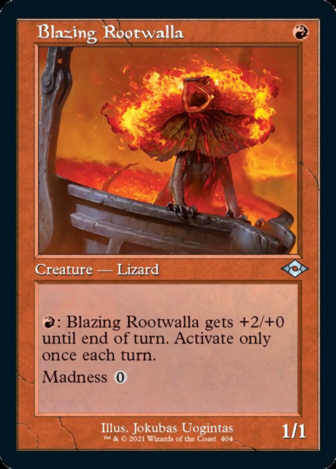 Blazing Rootwalla (Retro Foil Etched) [Modern Horizons 2] | Exor Games Dartmouth