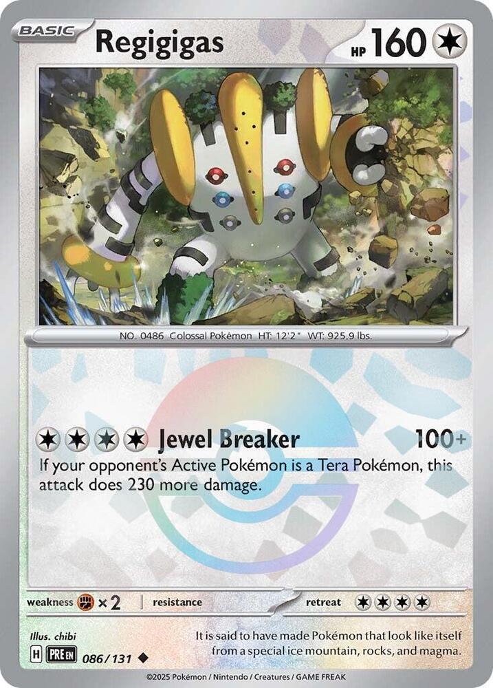Regigigas (086/131) (Poke Ball Pattern) [Scarlet & Violet: Prismatic Evolutions] | Exor Games Dartmouth