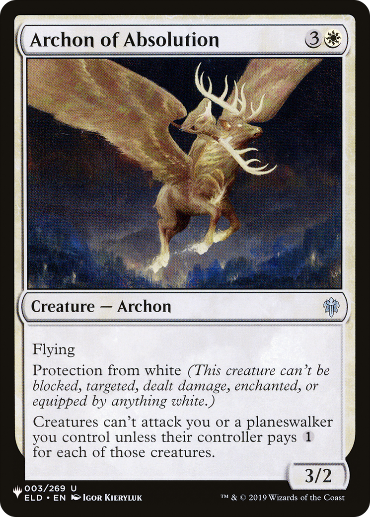 Archon of Absolution [The List Reprints] | Exor Games Dartmouth