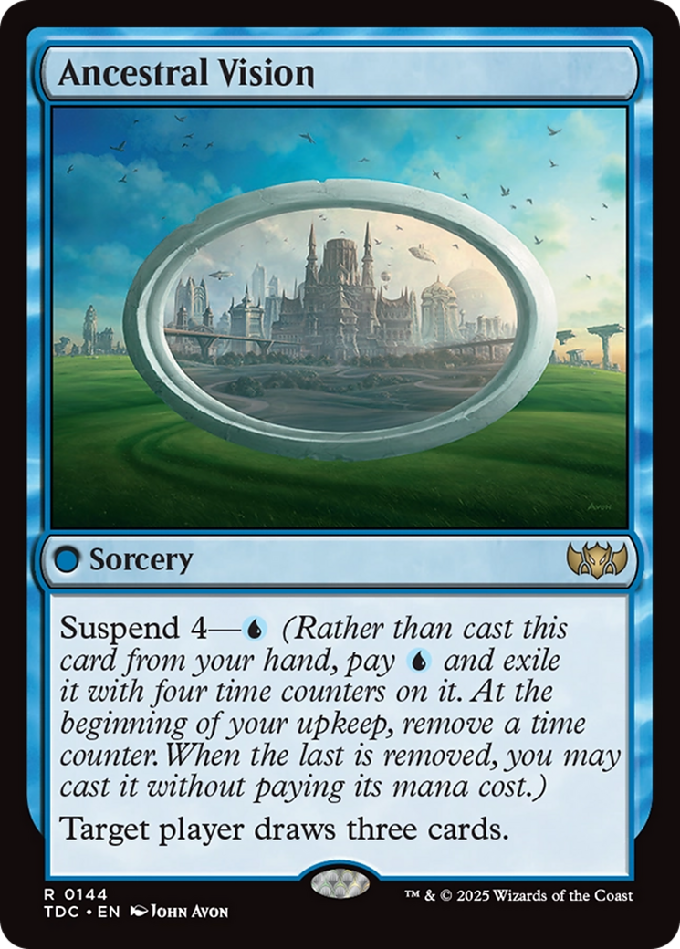 Ancestral Vision [Tarkir: Dragonstorm Commander] | Exor Games Dartmouth