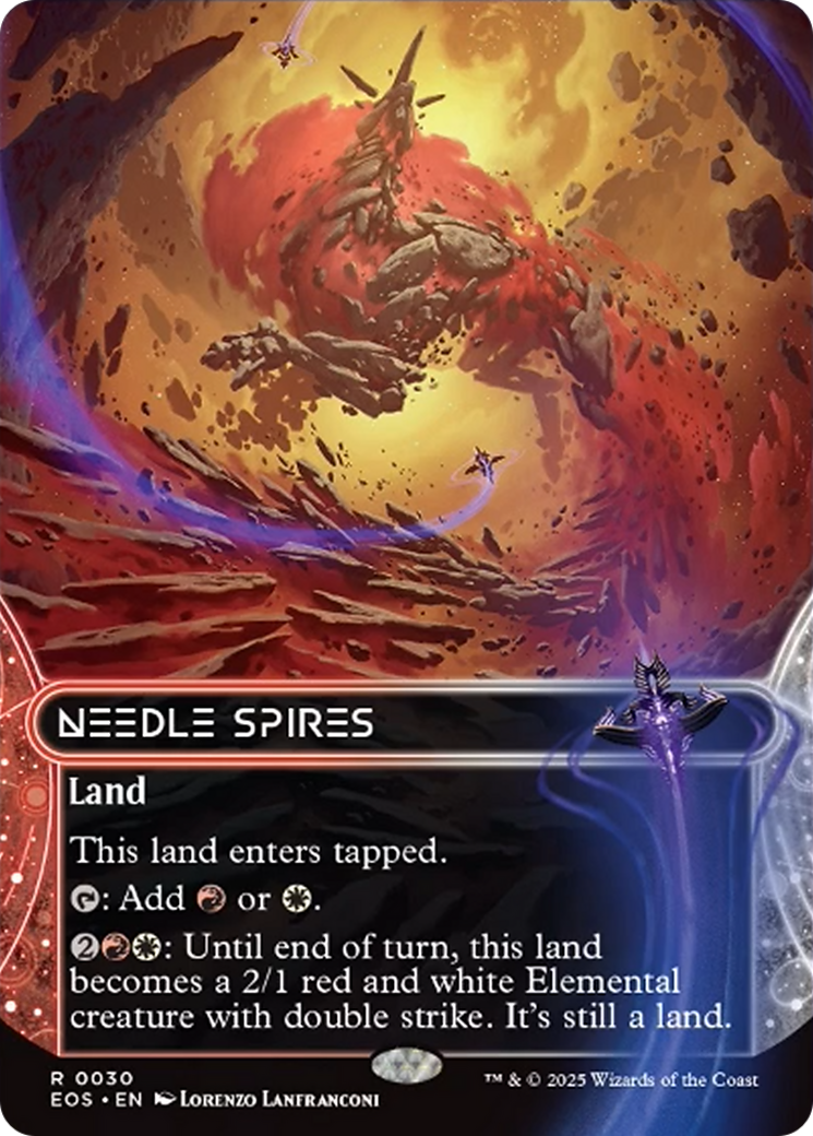 Needle Spires (0030) (Borderless) [Edge of Eternities: Stellar Sights] | Exor Games Dartmouth