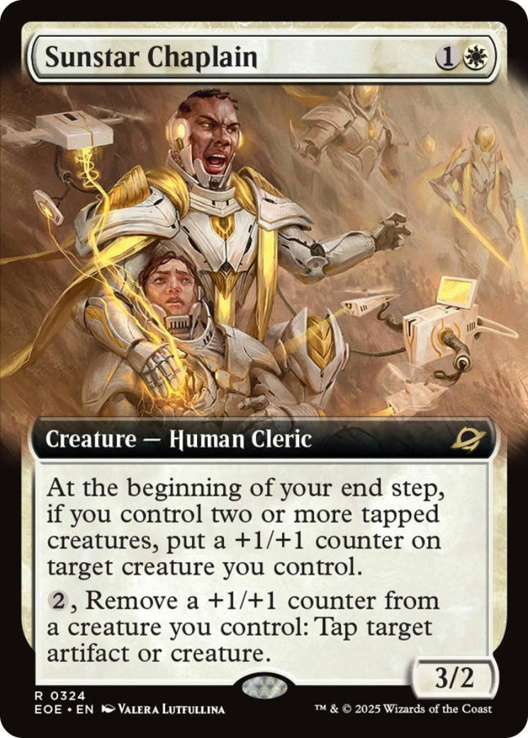 Sunstar Chaplain (Extended Art) [Edge of Eternities] | Exor Games Dartmouth