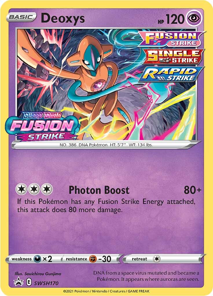 Deoxys (SWSH170) (Prerelease Promo) [Sword & Shield: Black Star Promos] | Exor Games Dartmouth