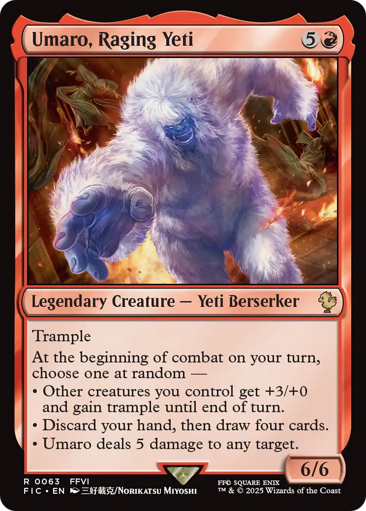 Umaro, Raging Yeti [FINAL FANTASY Commander] | Exor Games Dartmouth