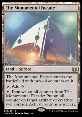 The Monumental Facade (Promo Pack) [Phyrexia: All Will Be One Promos] | Exor Games Dartmouth