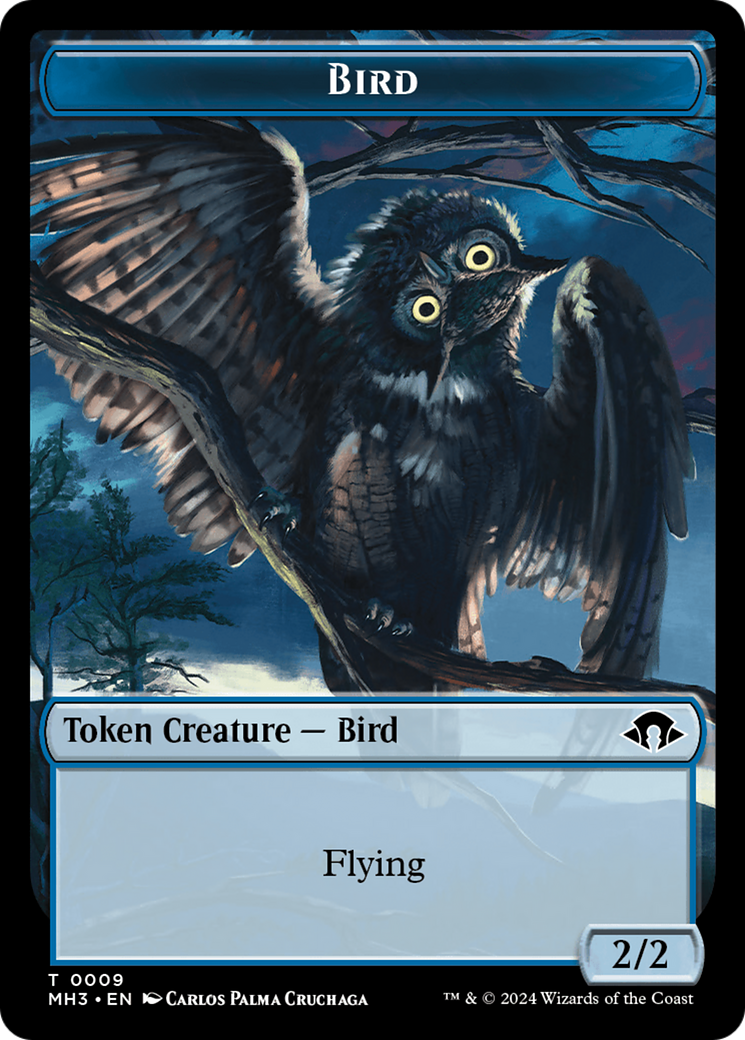 Eldrazi Spawn // Bird Double-Sided Token [Modern Horizons 3 Tokens] | Exor Games Dartmouth