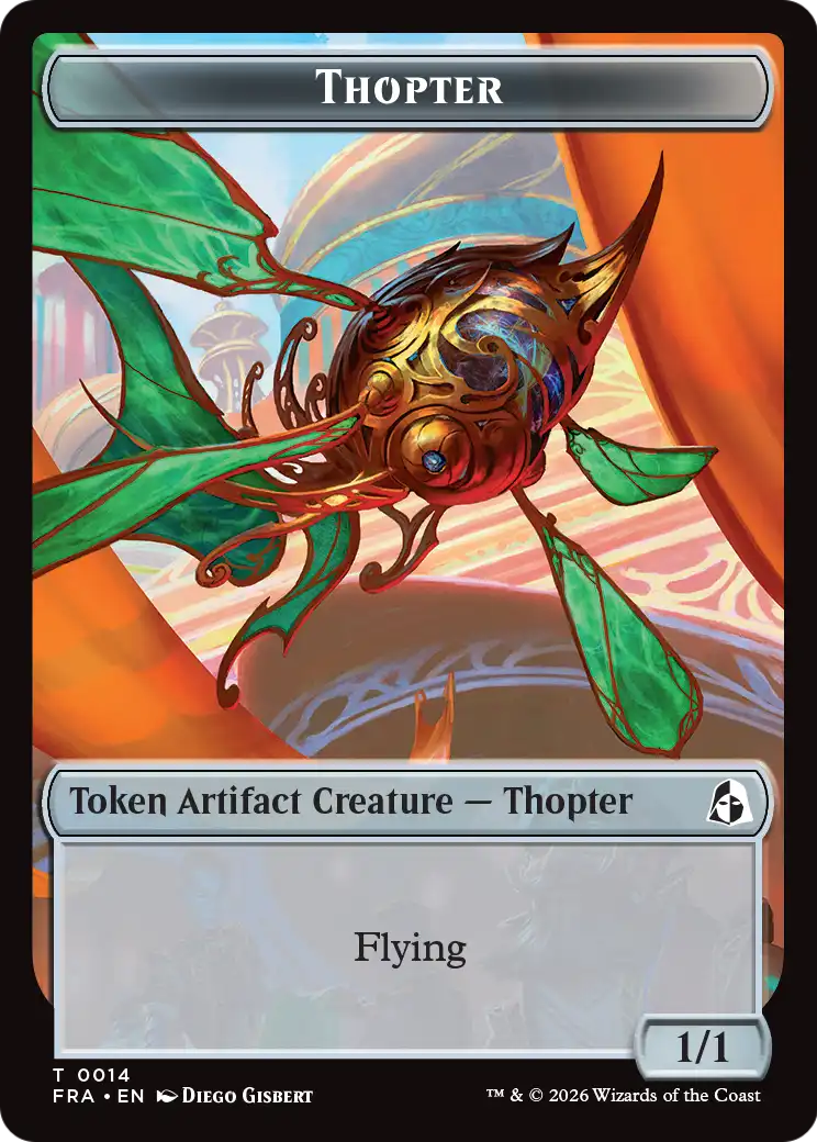 Heartwood // Thopter Double-Sided Token [Reality Fracture Tokens] | Exor Games Dartmouth