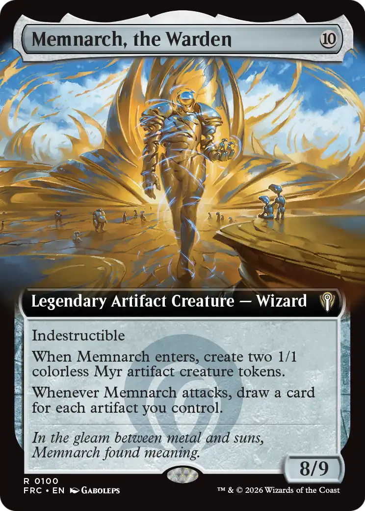 Memnarch, the Warden (Extended Art) [Reality Fracture Commander] | Exor Games Dartmouth