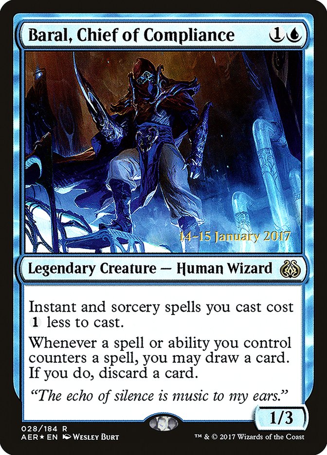 Baral, Chief of Compliance [Aether Revolt Prerelease Promos] | Exor Games Dartmouth