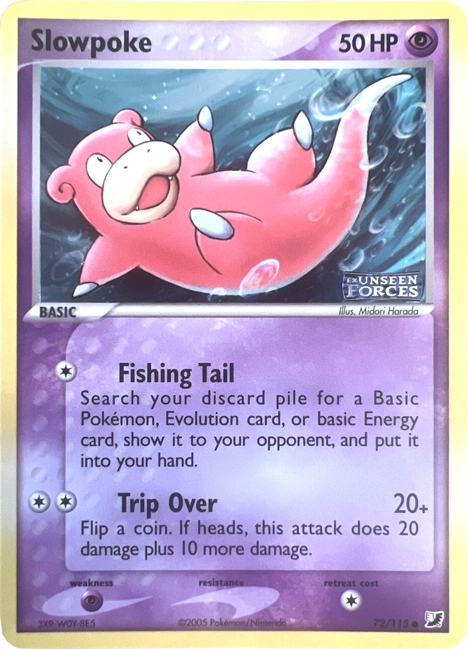 Slowpoke (72/115) (Stamped) [EX: Unseen Forces] | Exor Games Dartmouth