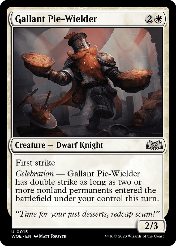 Gallant Pie-Wielder [Wilds of Eldraine] | Exor Games Dartmouth