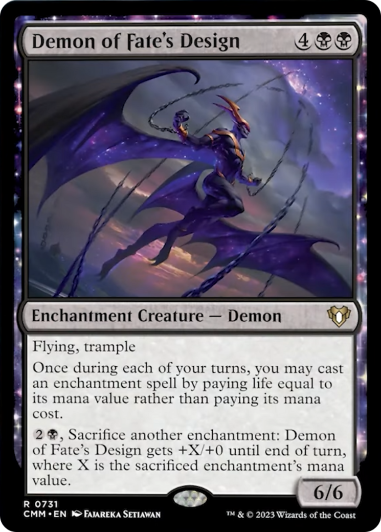 Demon of Fate's Design [Commander Masters] | Exor Games Dartmouth