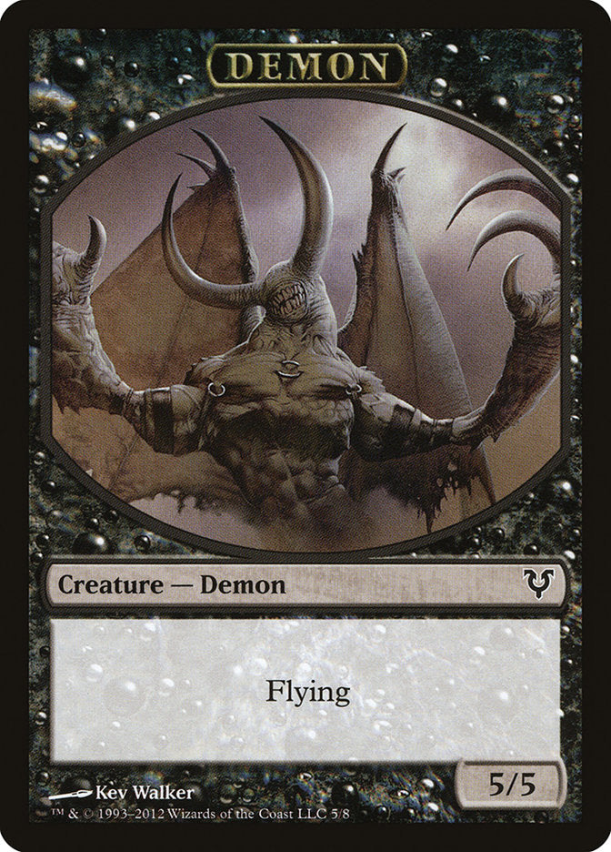 Demon Token [Avacyn Restored Tokens] | Exor Games Dartmouth