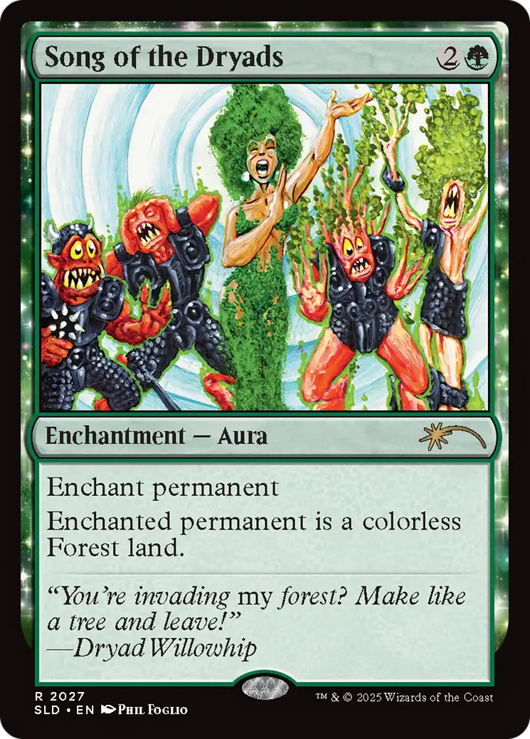 Song of the Dryads (2027) (Rainbow Foil) [Secret Lair Drop Series] | Exor Games Dartmouth
