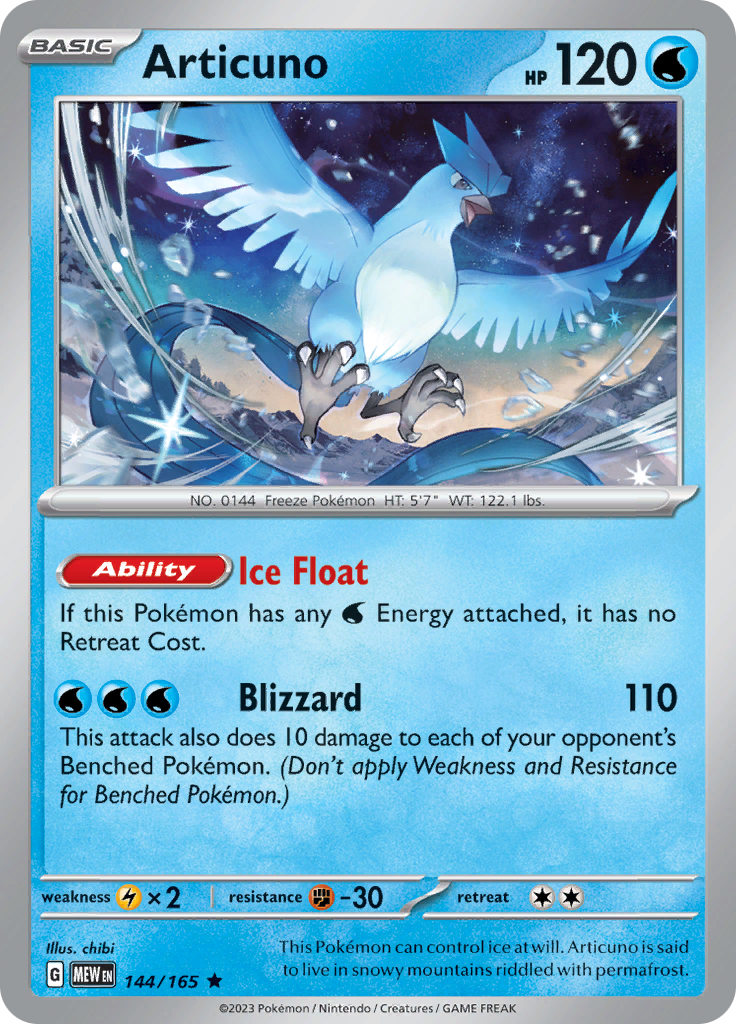 Articuno (144/165) [Scarlet & Violet: 151] | Exor Games Dartmouth