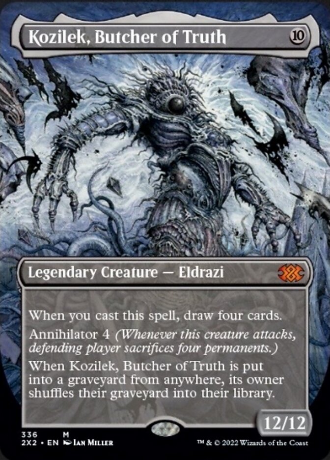 Kozilek, Butcher of Truth (Borderless Alternate Art) [Double Masters 2022] | Exor Games Dartmouth