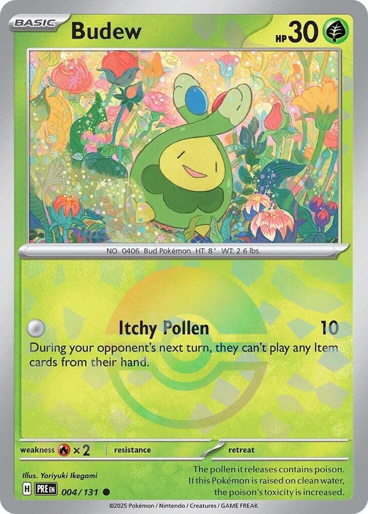 Budew (004/131) (Poke Ball Pattern) [Scarlet & Violet: Prismatic Evolutions] | Exor Games Dartmouth