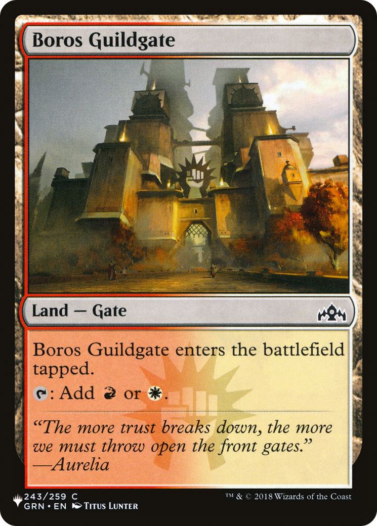 Boros Guildgate [The List] | Exor Games Dartmouth