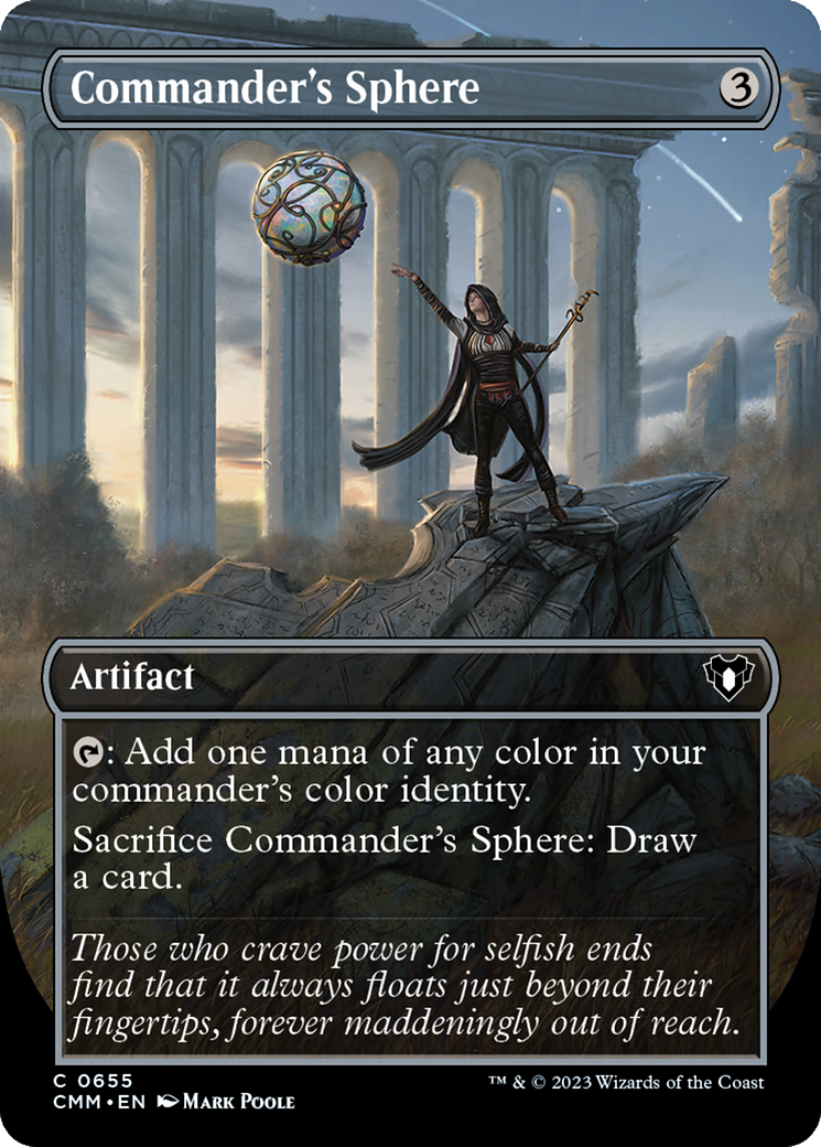 Commander's Sphere (Borderless Alternate Art) [Commander Masters] | Exor Games Dartmouth