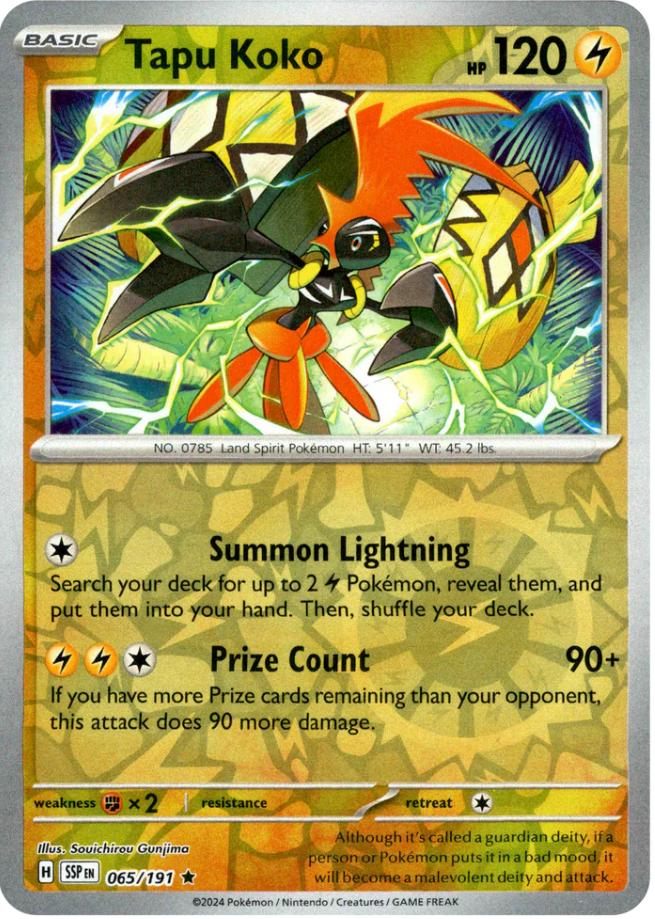 Tapu Koko (065/191) [Scarlet & Violet: Surging Sparks] | Exor Games Dartmouth