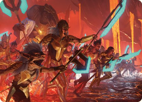 Roar of Resistance Art Card [Phyrexia: All Will Be One Art Series] | Exor Games Dartmouth