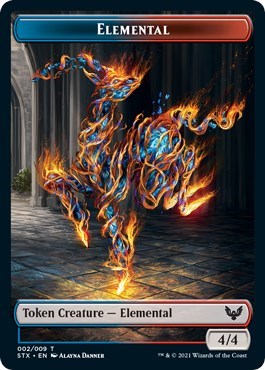 Elemental // Pest Double-Sided Token [Strixhaven: School of Mages Tokens] | Exor Games Dartmouth