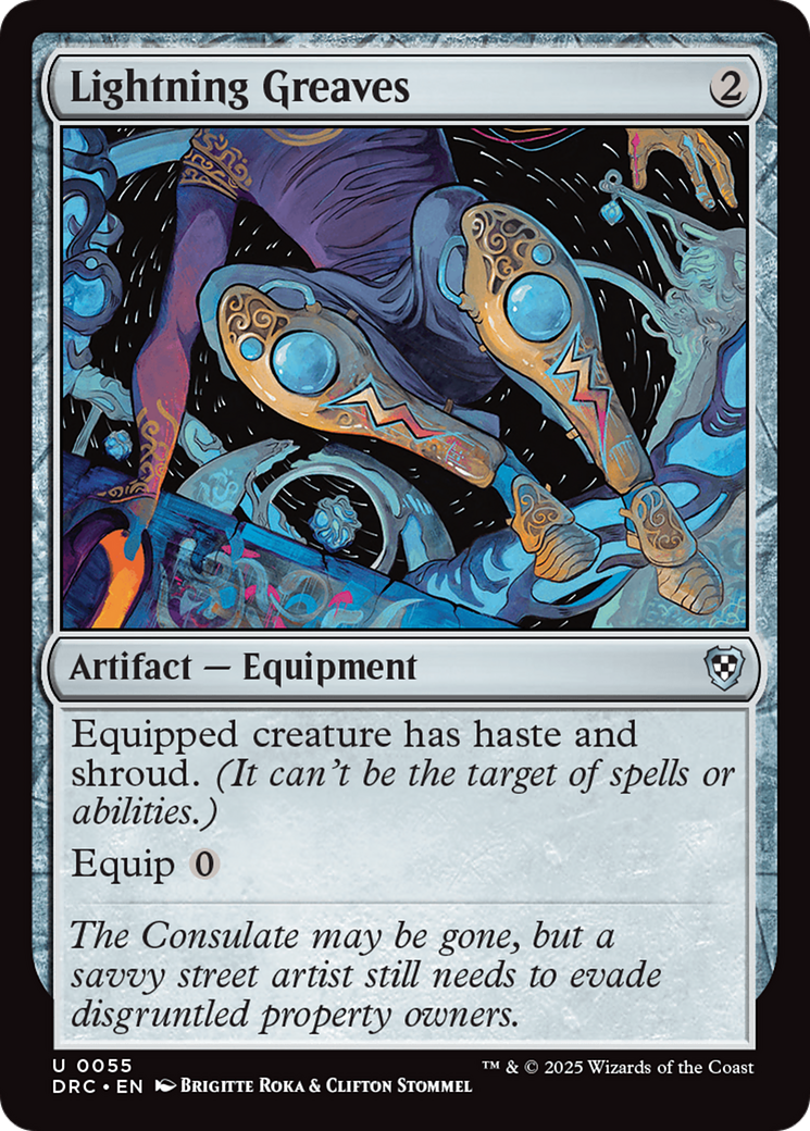 Lightning Greaves [Aetherdrift Commander] | Exor Games Dartmouth