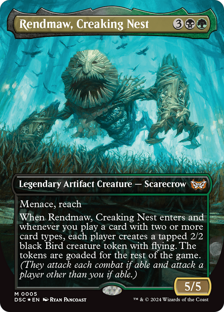 Rendmaw, Creaking Nest (Borderless) [Duskmourn: House of Horror Commander] | Exor Games Dartmouth