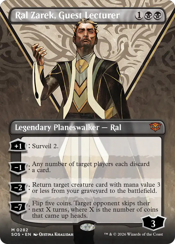 Ral Zarek, Guest Lecturer (Borderless) [Secrets of Strixhaven] | Exor Games Dartmouth