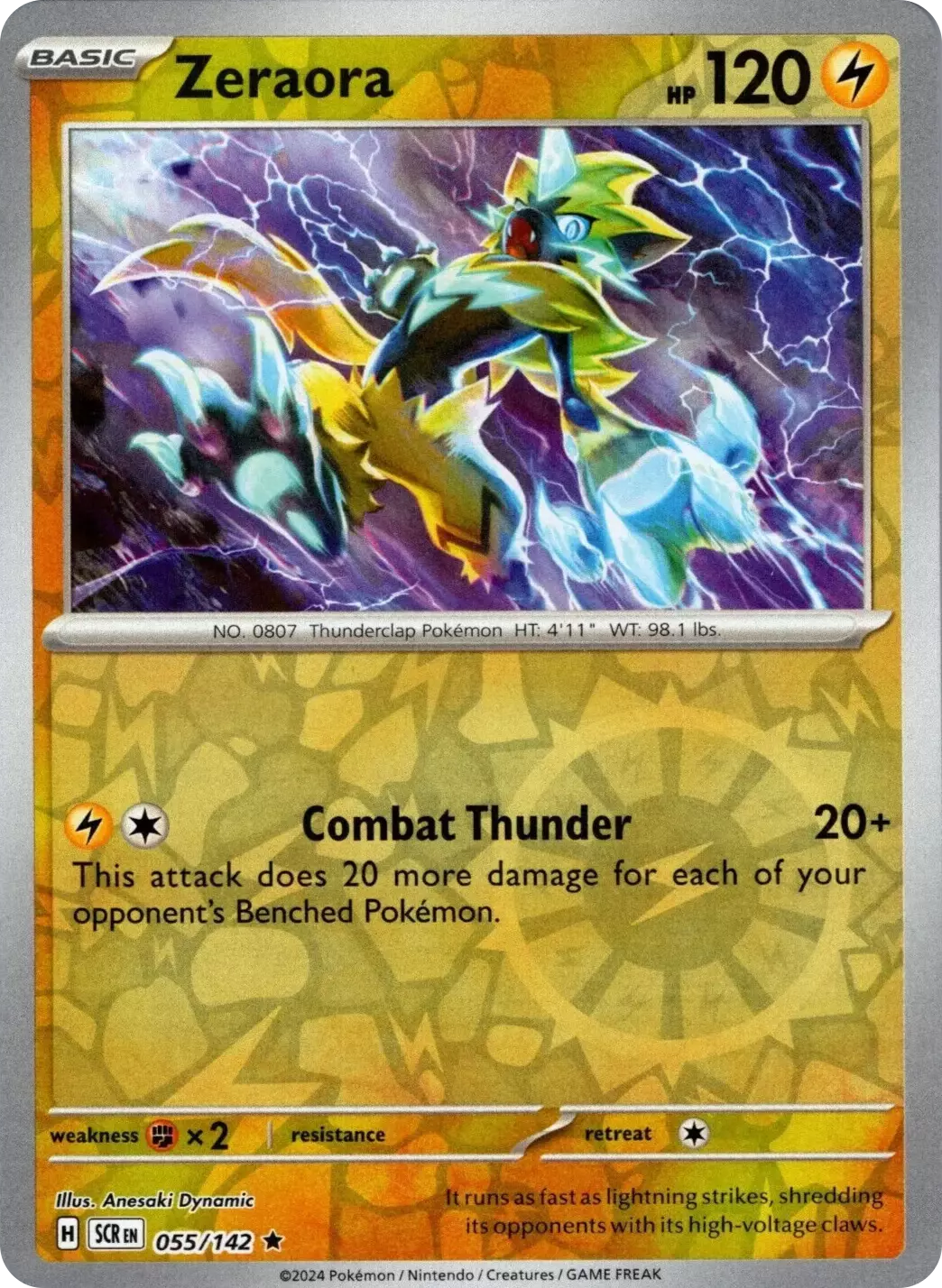 Zeraora (055/142) [Scarlet & Violet: Stellar Crown] | Exor Games Dartmouth