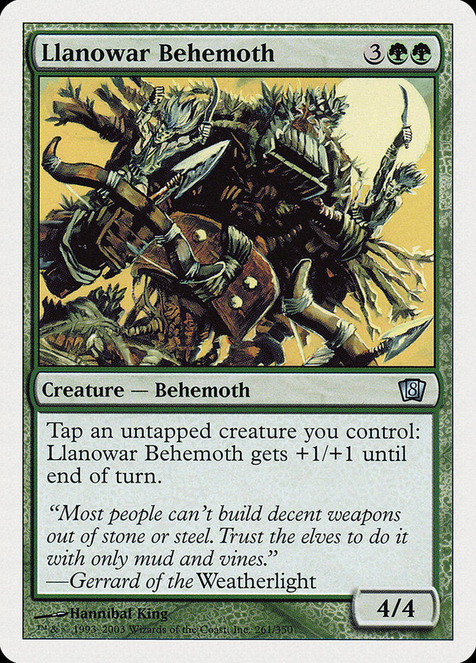 Llanowar Behemoth (8th Edition) [Oversize Cards] | Exor Games Dartmouth