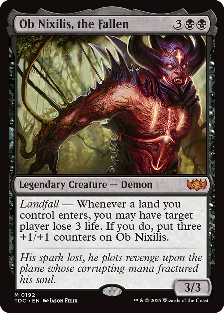 Ob Nixilis, the Fallen [Tarkir: Dragonstorm Commander] | Exor Games Dartmouth