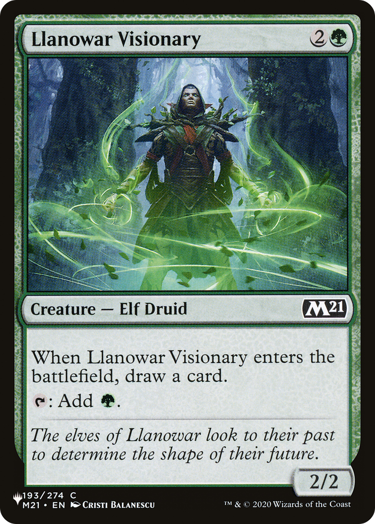 Llanowar Visionary [The List Reprints] | Exor Games Dartmouth