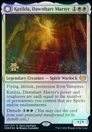 Katilda, Dawnhart Martyr // Katilda's Rising Dawn [Innistrad: Crimson Vow Prerelease Promos] | Exor Games Dartmouth