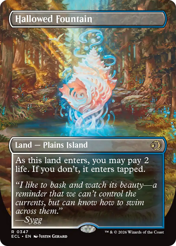Hallowed Fountain (Borderless) [Lorwyn Eclipsed] | Exor Games Dartmouth