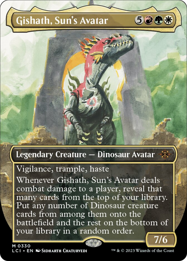 Gishath, Sun's Avatar (Borderless) [The Lost Caverns of Ixalan] | Exor Games Dartmouth