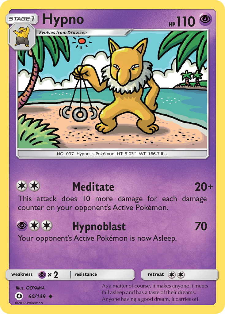 Hypno (60/149) [Sun & Moon: Base Set] | Exor Games Dartmouth