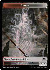 Vampire // Spirit Double-Sided Token [The Lost Caverns of Ixalan Tokens] | Exor Games Dartmouth