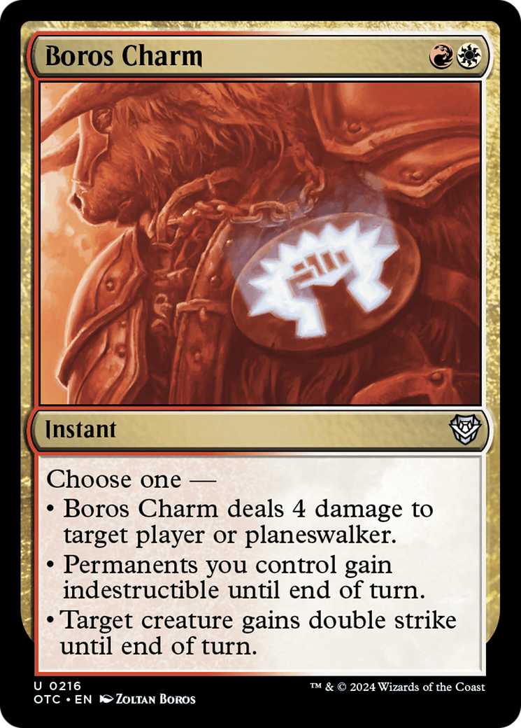 Boros Charm [Outlaws of Thunder Junction Commander] | Exor Games Dartmouth