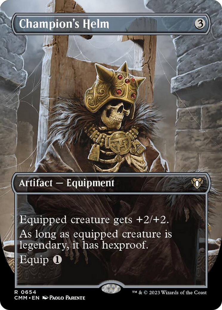 Champion's Helm (Borderless Alternate Art) [Commander Masters] | Exor Games Dartmouth