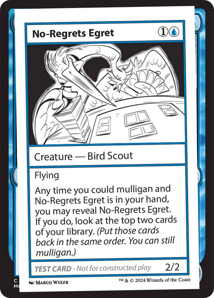 No-Regrets Egret [Mystery Booster 2 Playtest Cards] | Exor Games Dartmouth