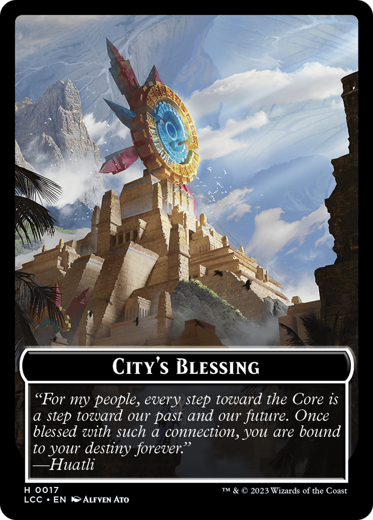 City's Blessing // Pirate (0005) Double-Sided Token [The Lost Caverns of Ixalan Commander Tokens] | Exor Games Dartmouth