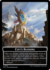 City's Blessing // Vampire (0004) Double-Sided Token [The Lost Caverns of Ixalan Commander Tokens] | Exor Games Dartmouth