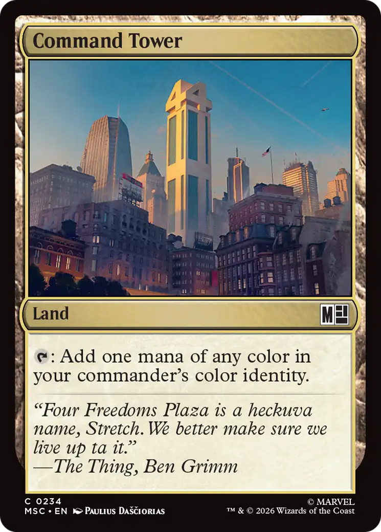 Command Tower (0234) (Surge Foil) [Marvel Super Heroes Commander] | Exor Games Dartmouth