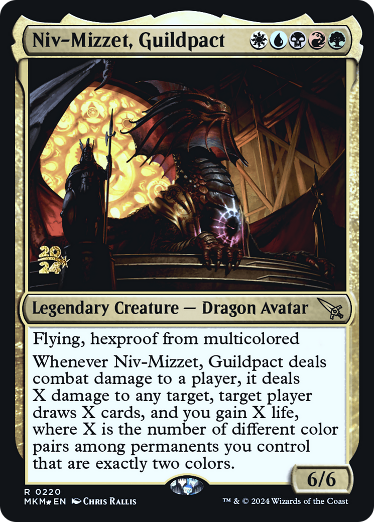 Niv-Mizzet, Guildpact [Murders at Karlov Manor Prerelease Promos] | Exor Games Dartmouth