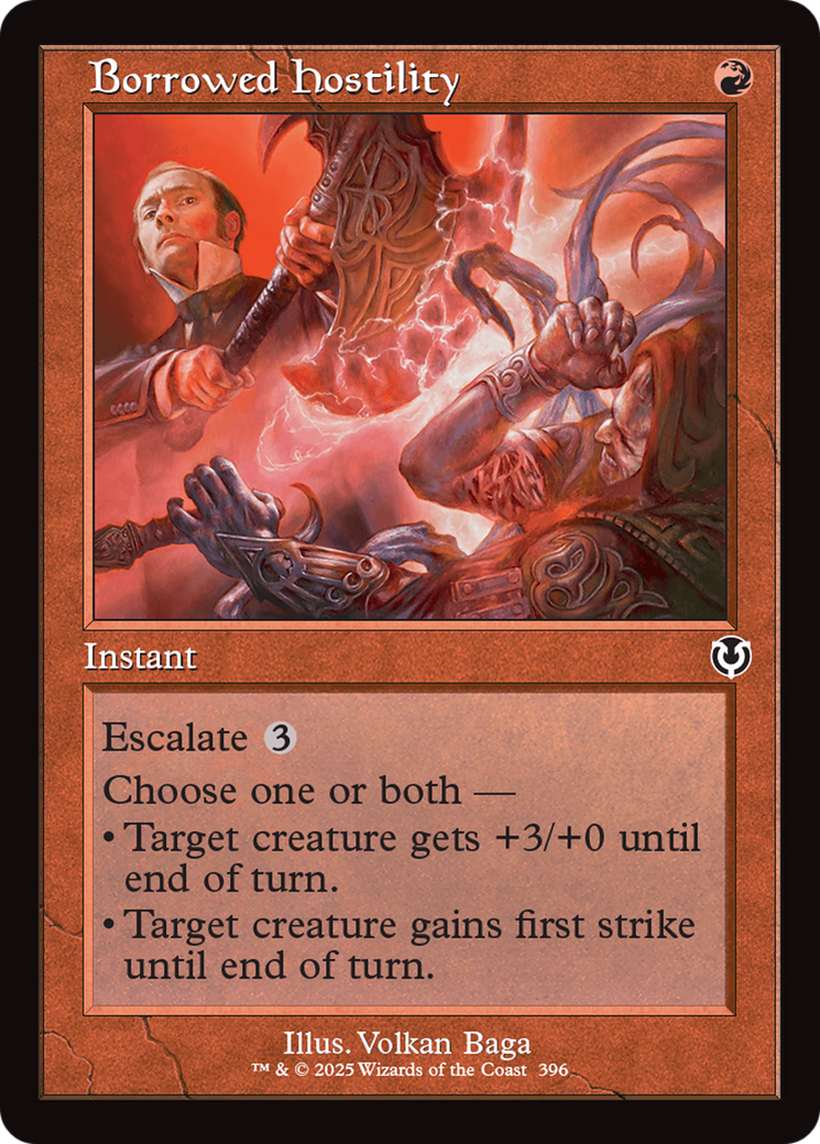 Borrowed Hostility (Retro Frame) [Innistrad Remastered] | Exor Games Dartmouth