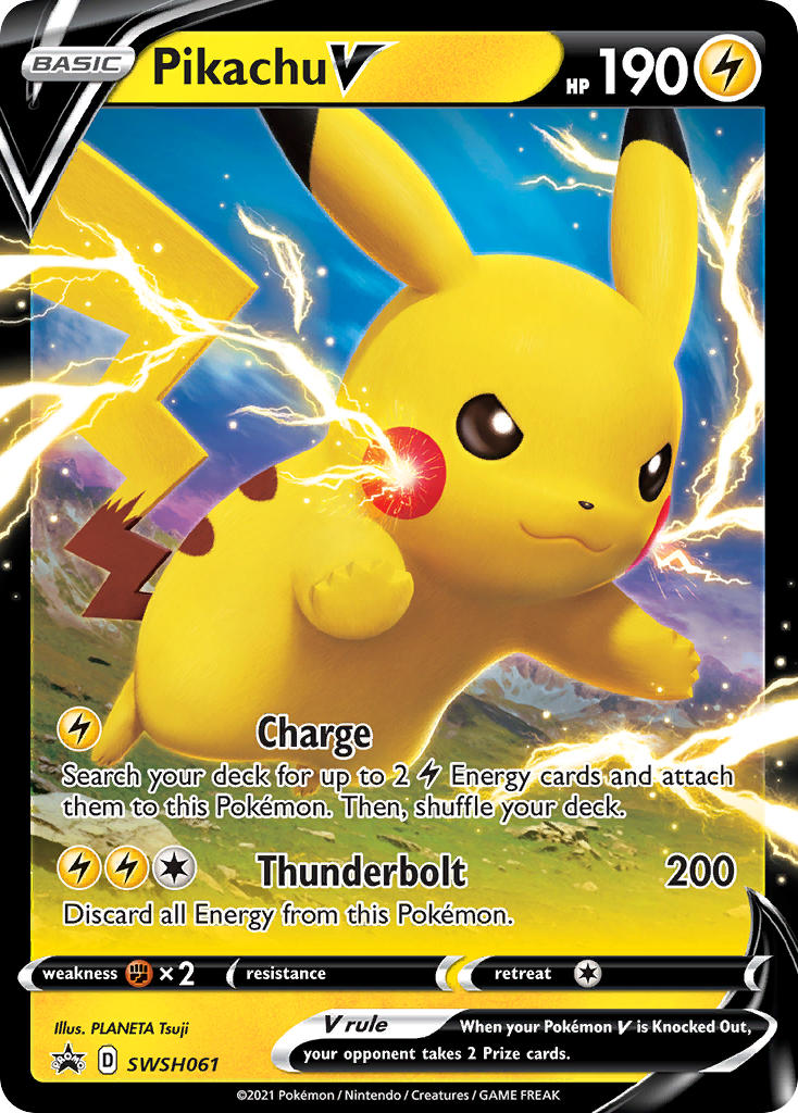 Pikachu V (SWSH061) (Jumbo Card) [Sword & Shield: Black Star Promos] | Exor Games Dartmouth