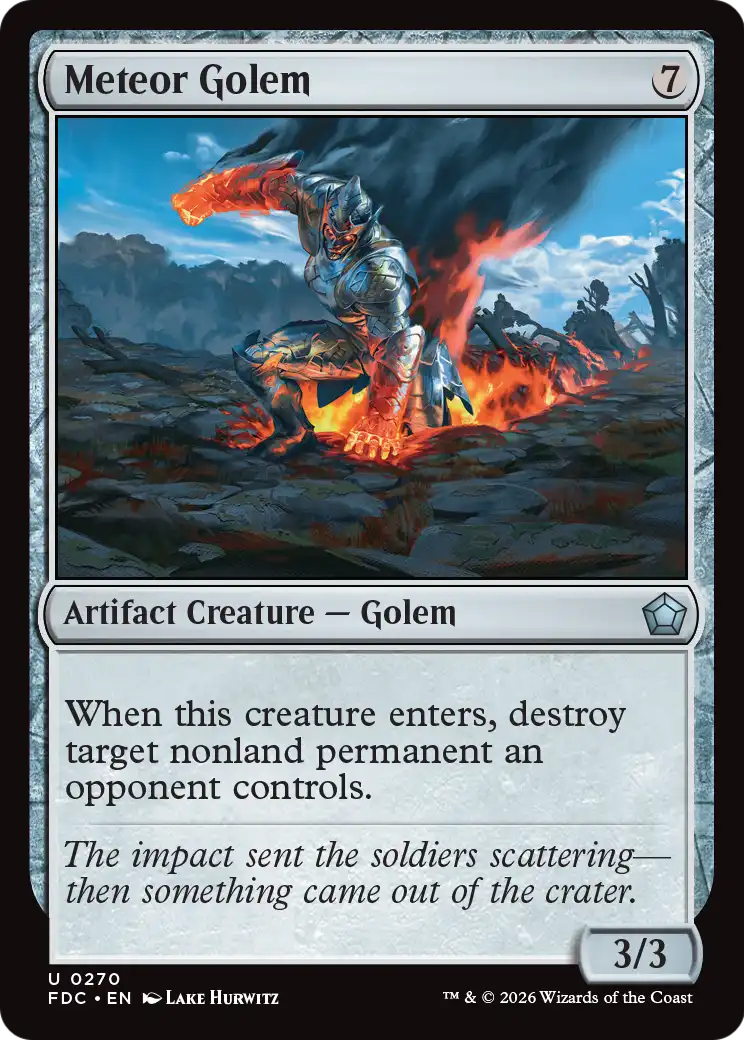 Meteor Golem [Foundations Commander] | Exor Games Dartmouth