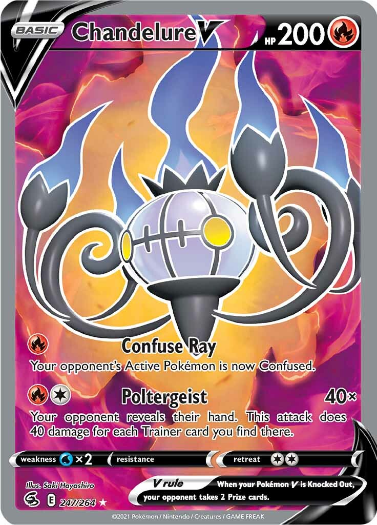 Chandelure V (247/264) [Sword & Shield: Fusion Strike] | Exor Games Dartmouth